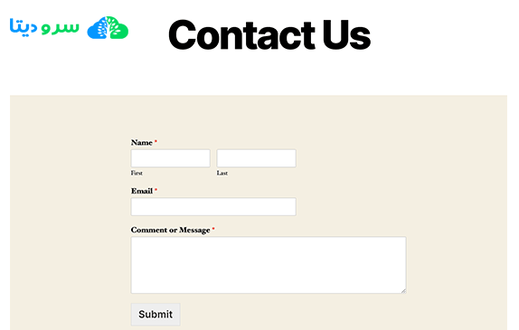 ایجاد فرم تماس در وردپرس