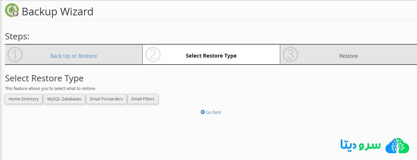 ریستور کردن بکاپ در سی پنل