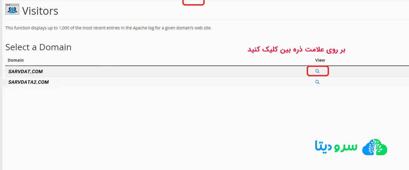بررسی آمار بازدید وب سایت با ابزار Visitors در سی پنل