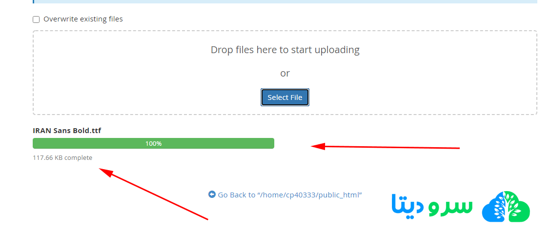 نحوه آپلود فایل در هاست سی پنل